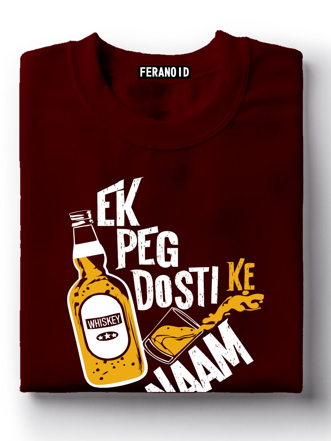 Ek Peg Dosti Ke Naam Grey T-Shirt
