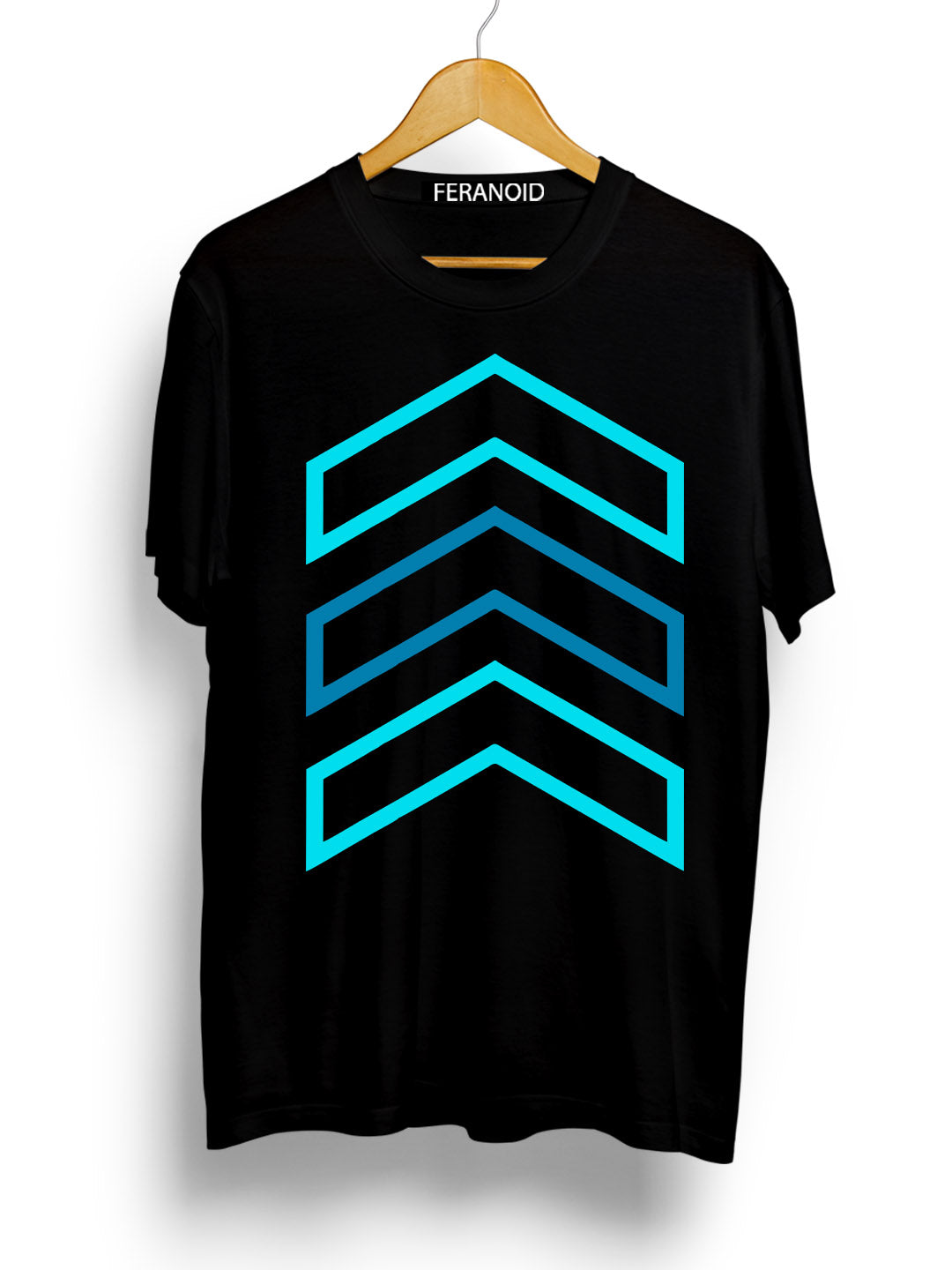 Geometric Line Black T-Shirt