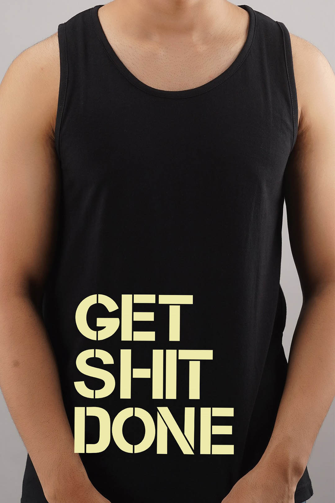 Get Shit Done Black Sleeveless T-Shirt
