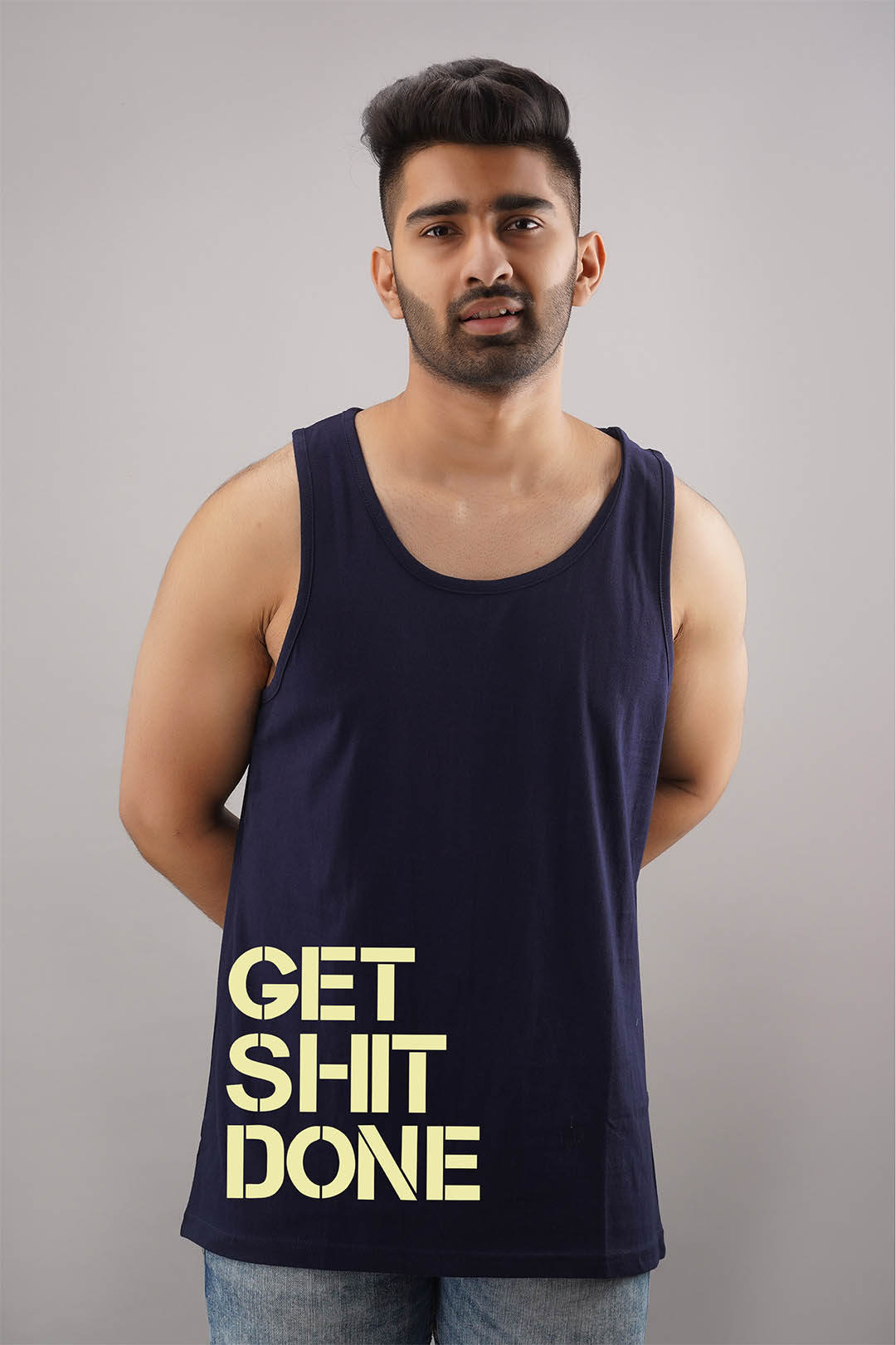 Get Shit Done Black Sleeveless T-Shirt