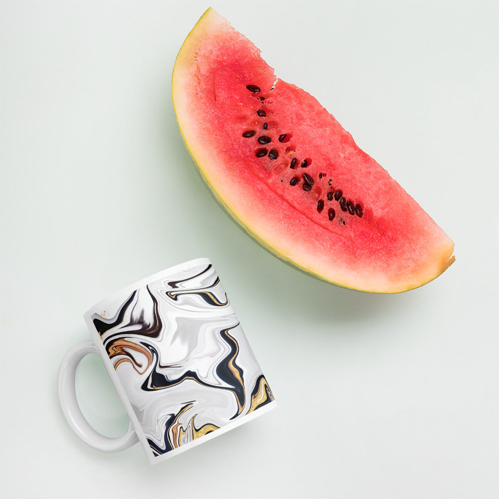 GREY BACKGROUND COFFEE MUG