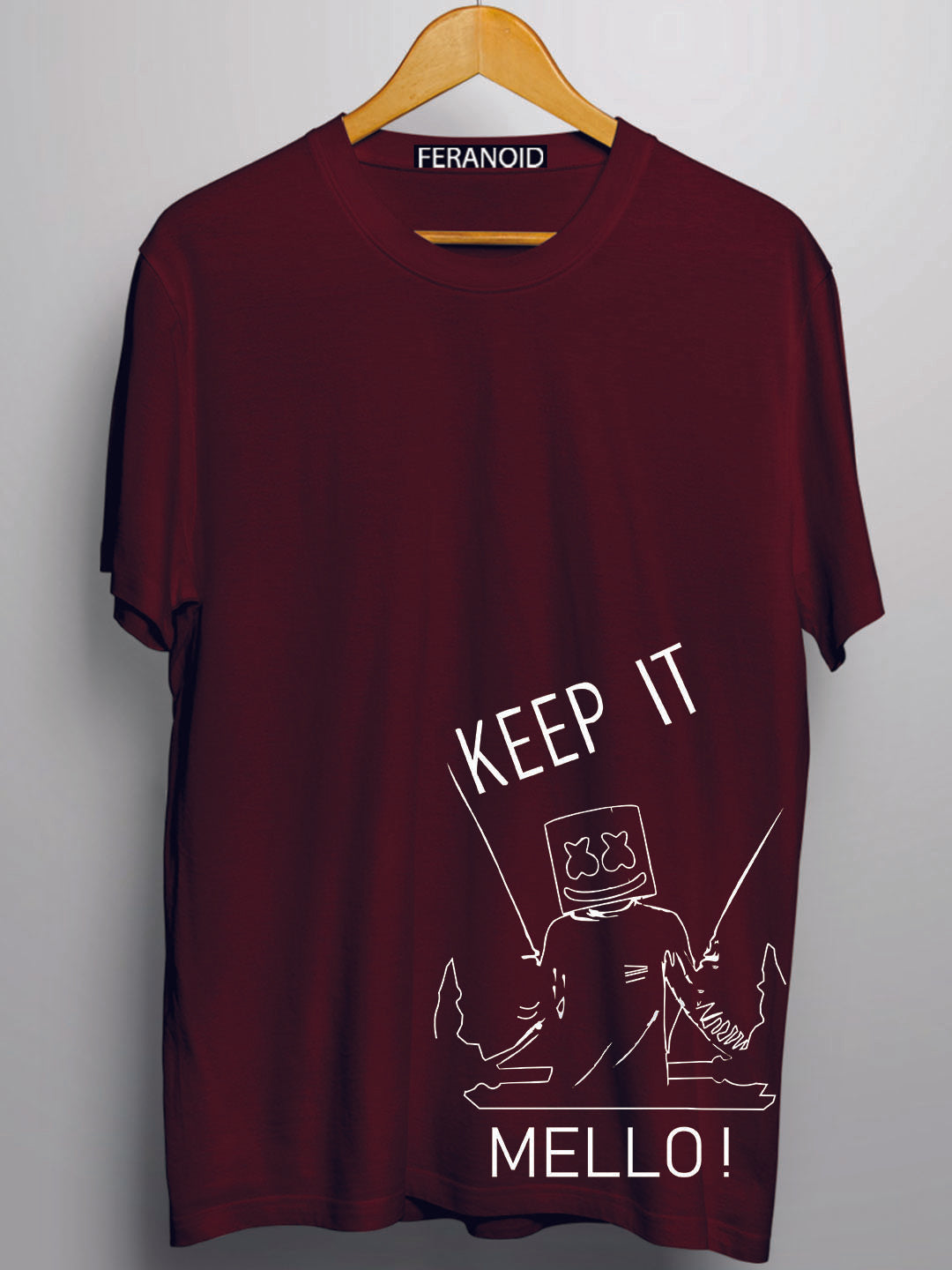 KEEP IT MELLO MAROON T-SHIRT