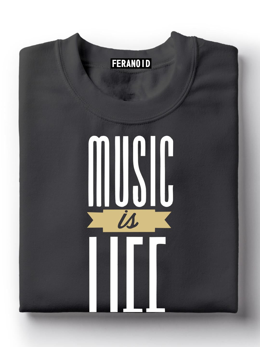 Music Is Life Black T-Shirt