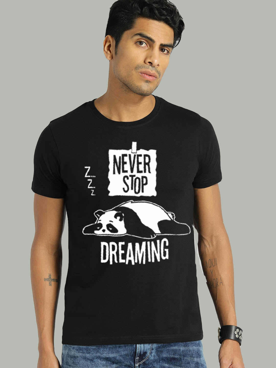 Never Stop Dreaming Black T-Shirt