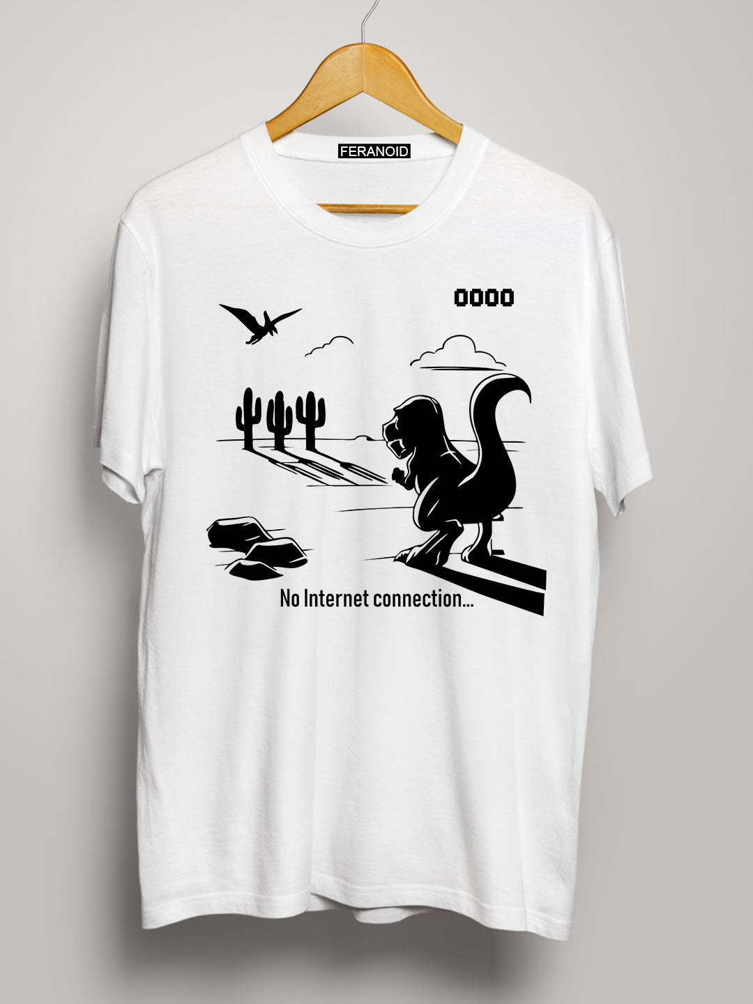 No Internet White T-Shirt
