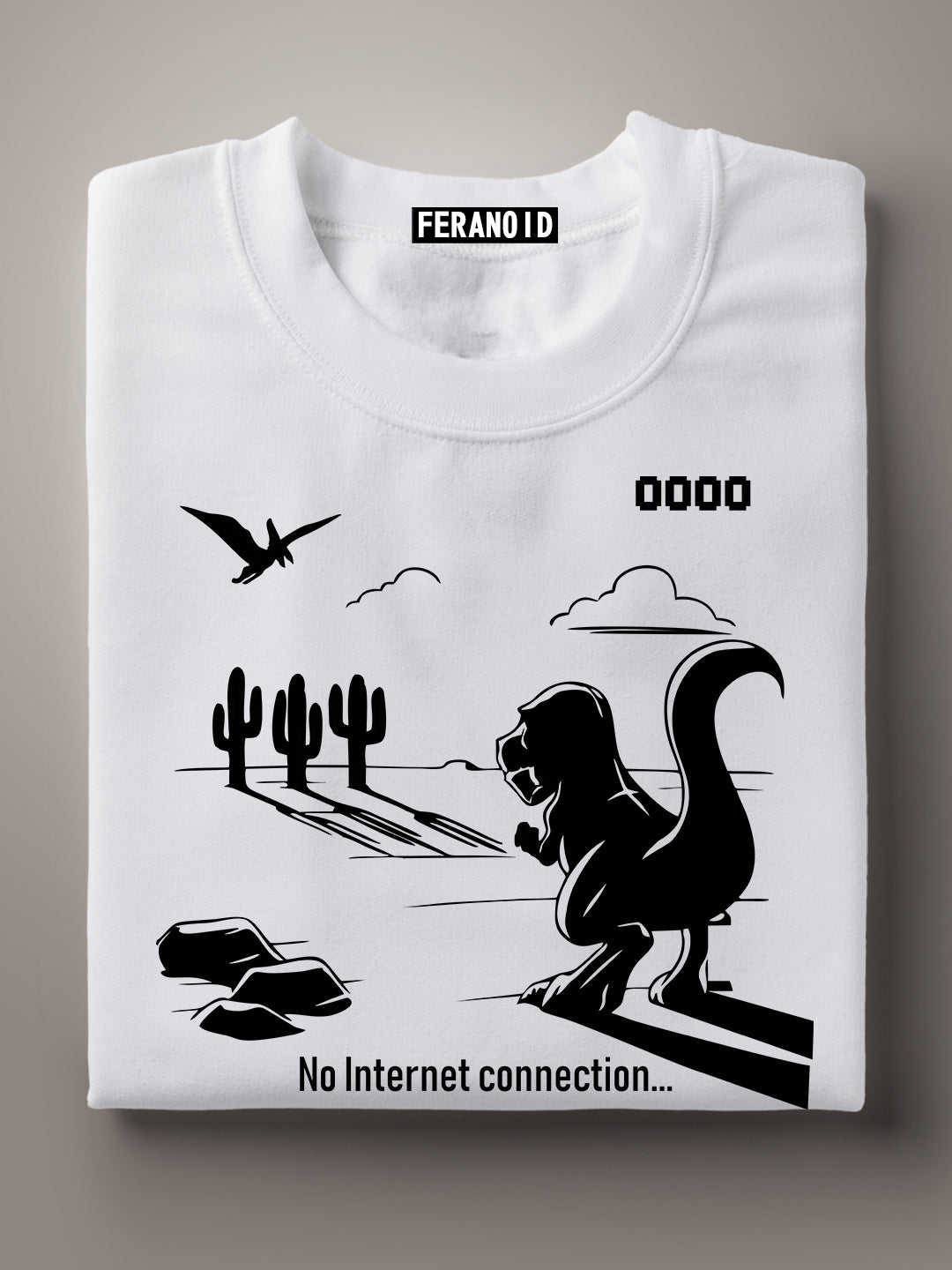 No Internet White T-Shirt