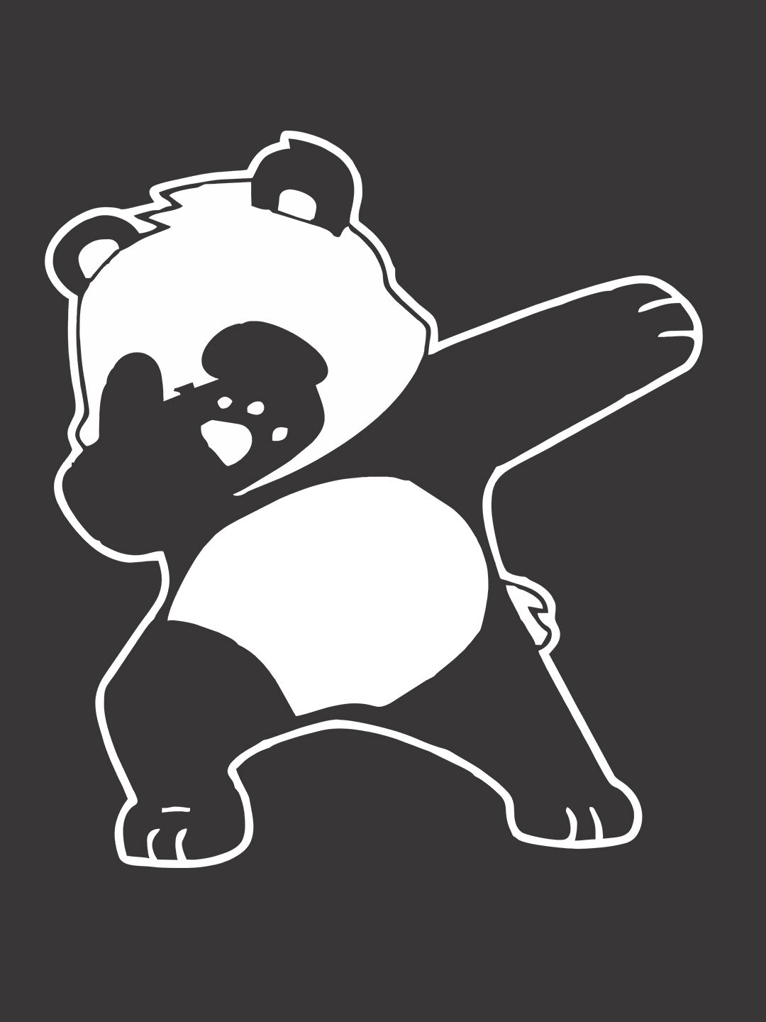 Panda Dab Black T-Shirt