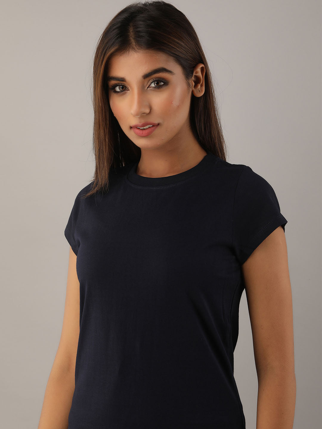 Plain Blue T-Shirt Dress