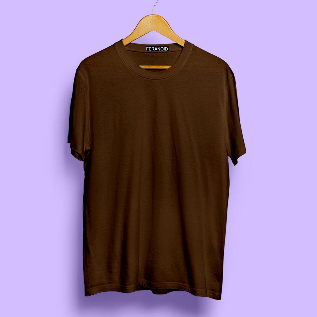 Plain Pack Of 3 T-Shirts : Blue Brown White