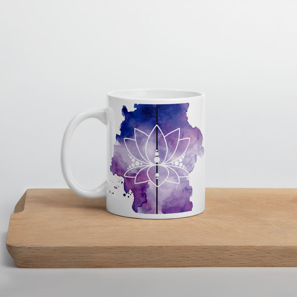 PURPLE LOTUS COFFEE MUG