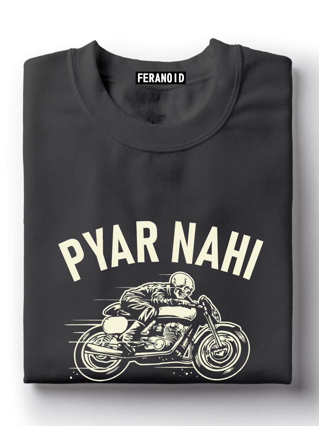 Pyaar Nahi Raftaar Chahiye Black T-Shirt