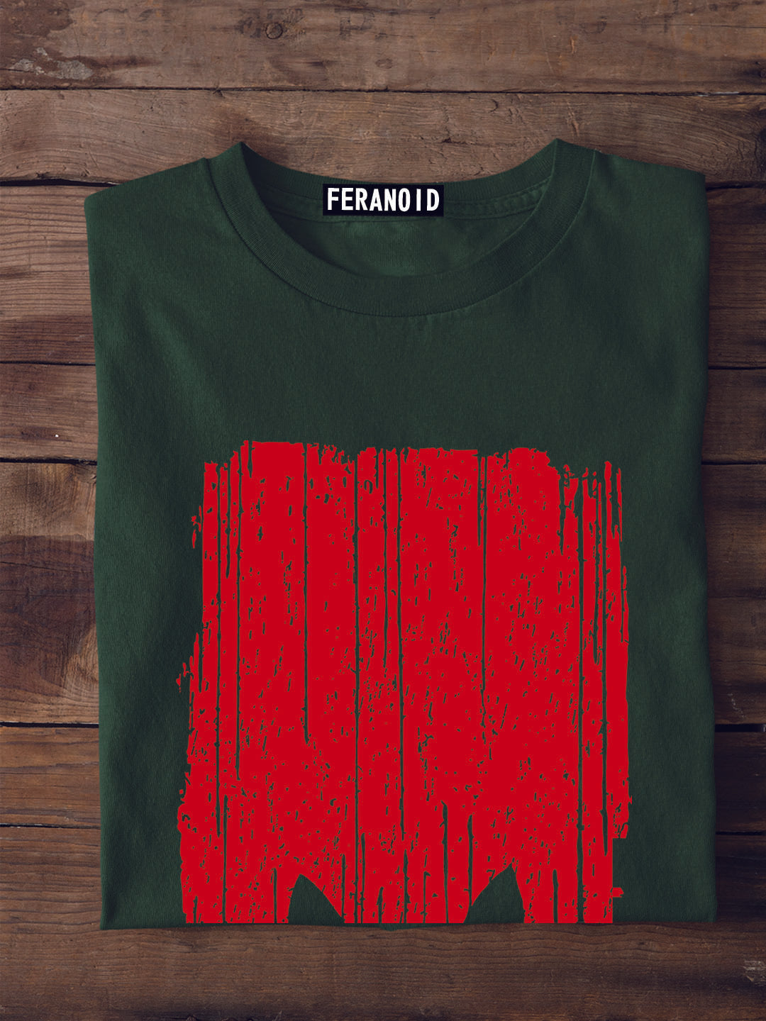Red Cat Green T-Shirt