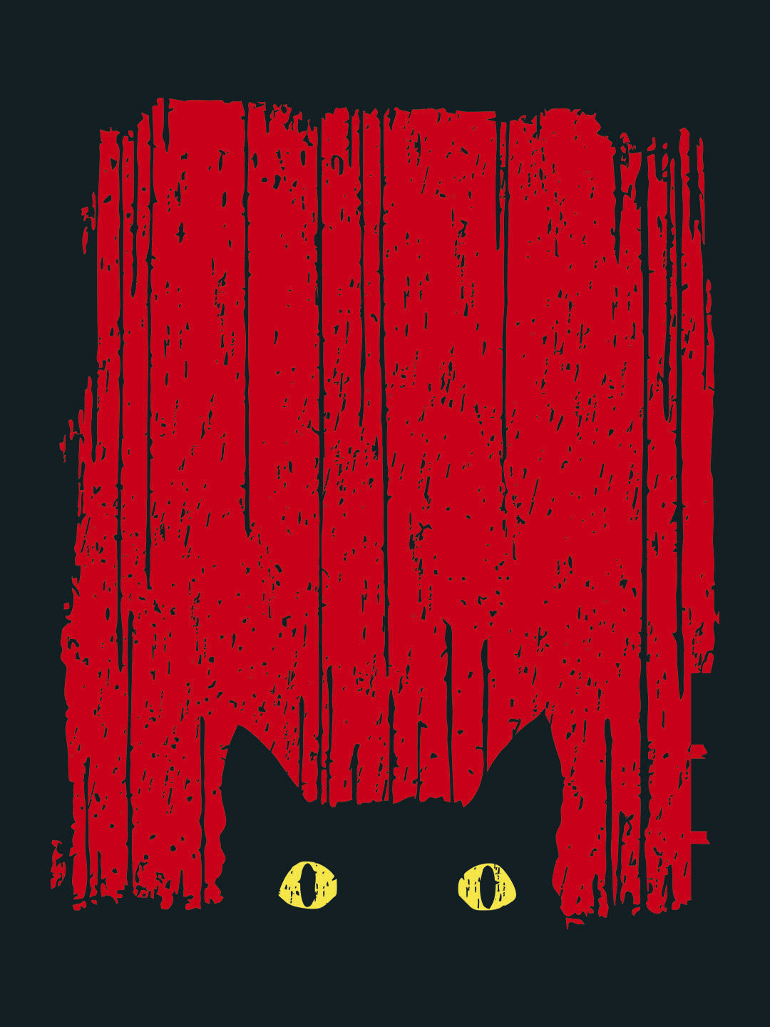 Red Cat Green T-Shirt