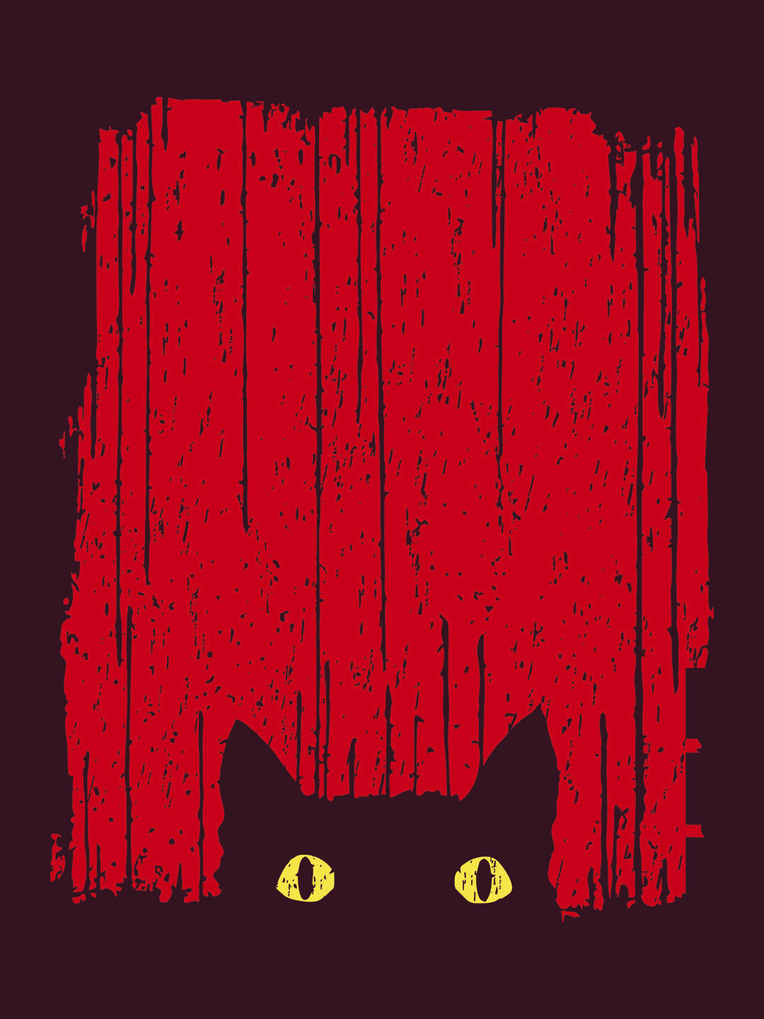 Red Cat Green T-Shirt