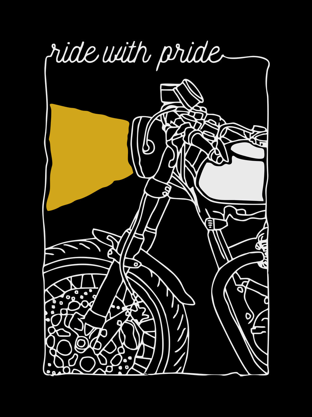 Ride With Pride Black T-Shirt