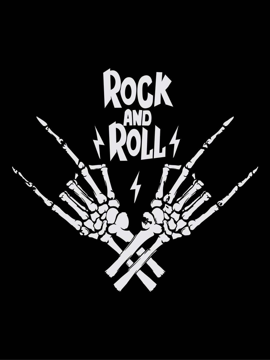 Rock And Roll Black T-Shirt