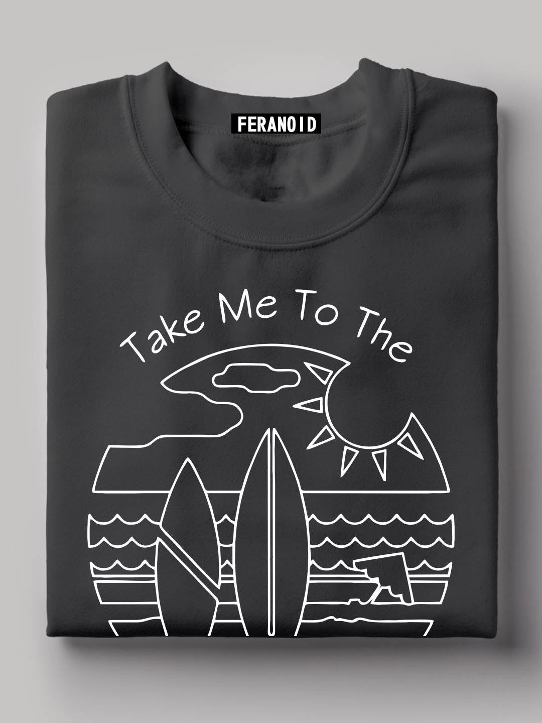Take Me To The Beach Black T-Shirt