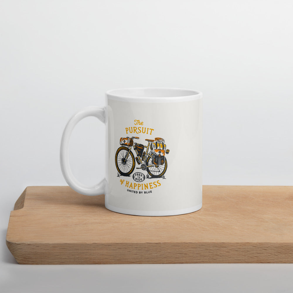 THE PURSUIT OF HAPPINESS COFFEE MUG