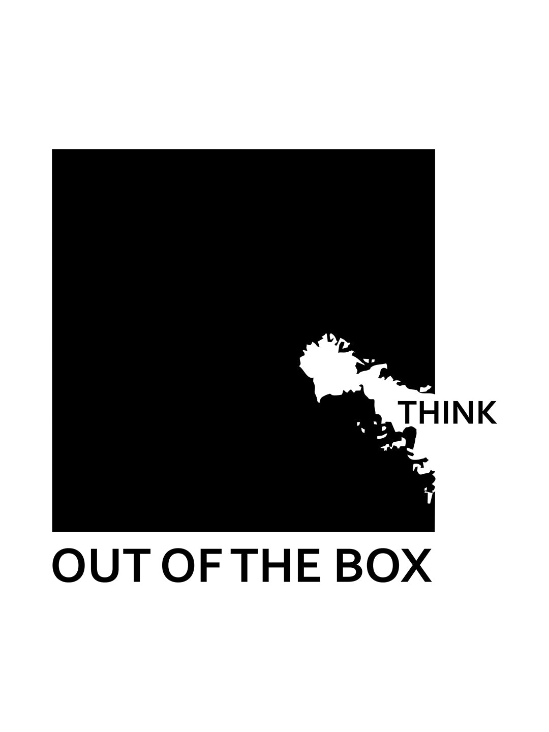 Think Out Of The Box White T-Shirt
