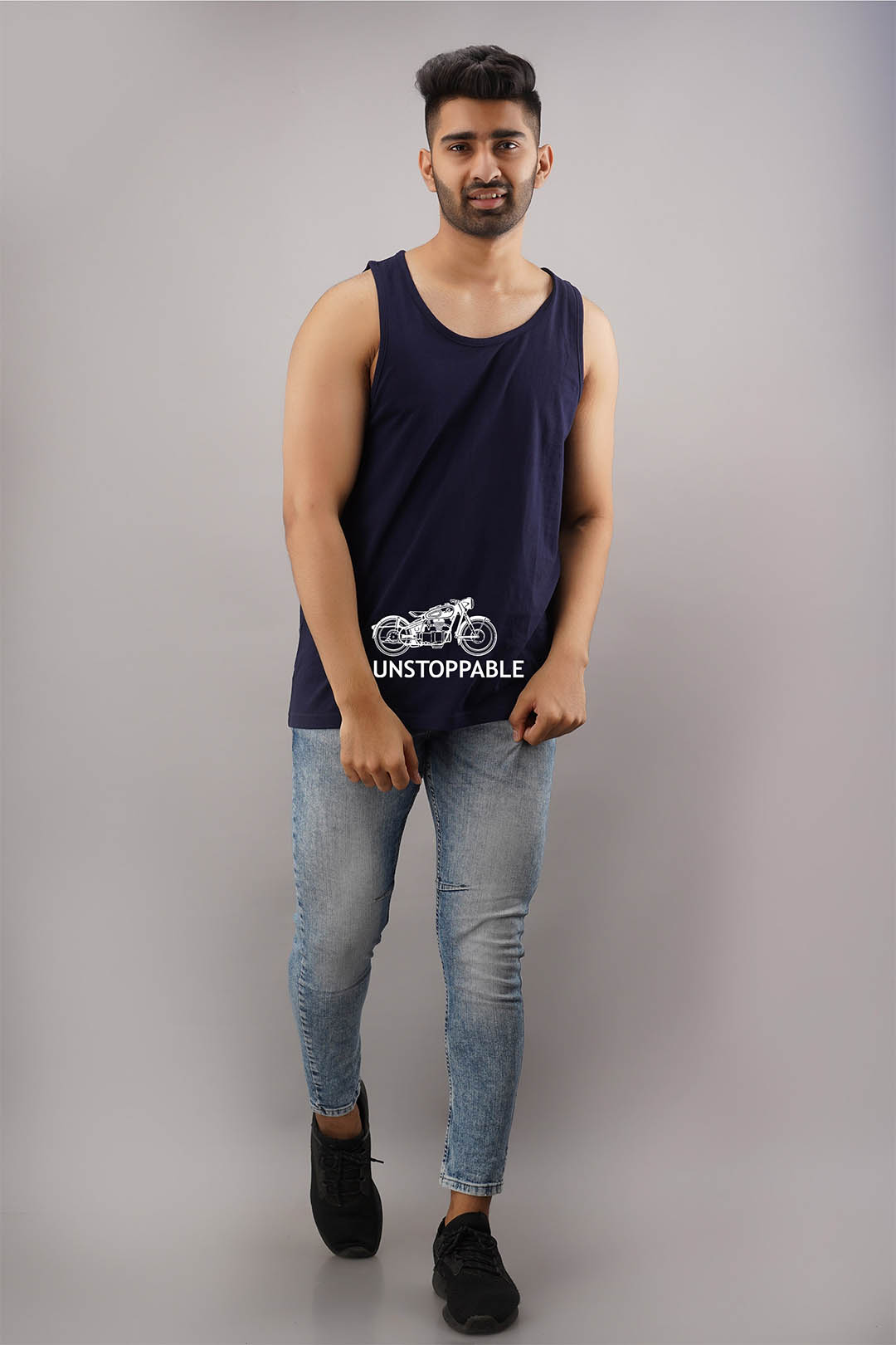Unstoppable Black Sleeveless T-Shirt