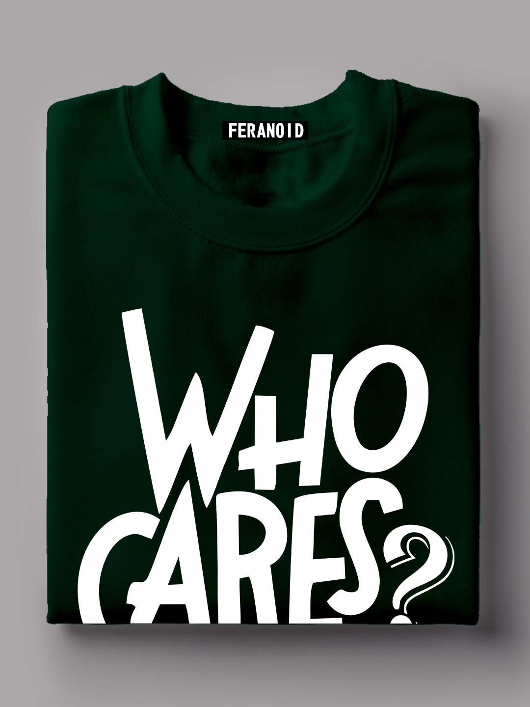 Who Cares Black T-Shirt