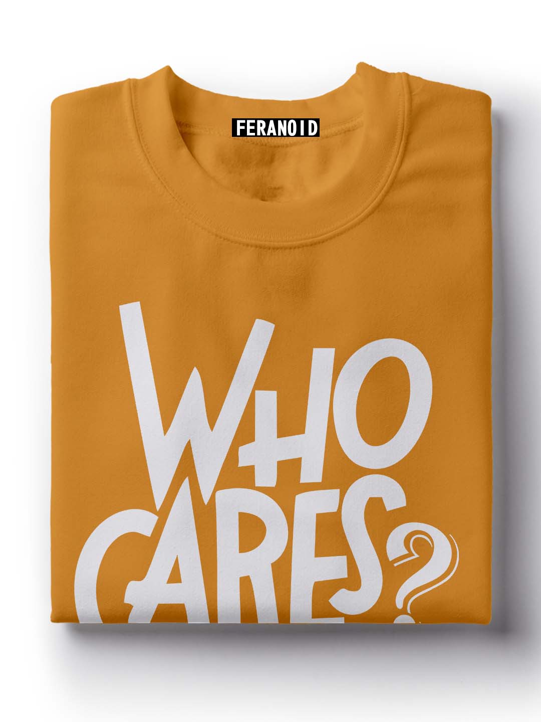 Who Cares Black T-Shirt