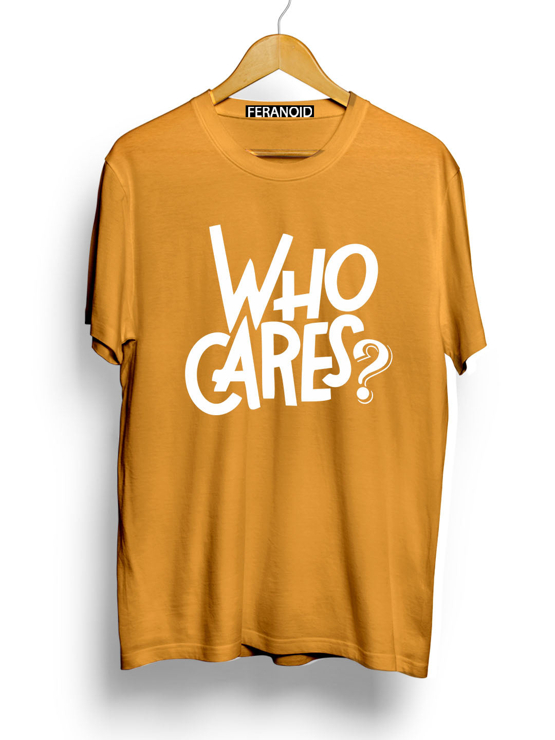 Who Cares Black T-Shirt