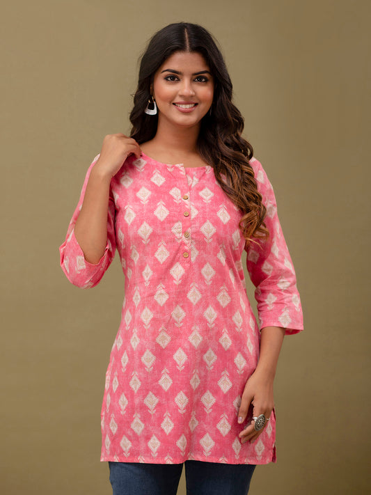 Ethnic Motifs Printed Pure Cotton Kurti FRKT6261