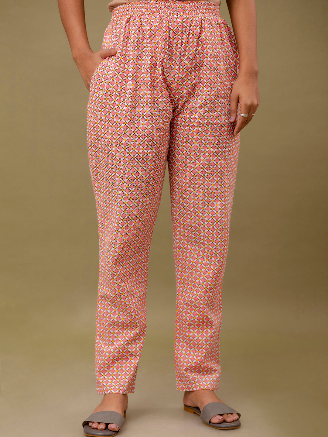 Floral Printed Pure Cotton Night Suits FRLW9042