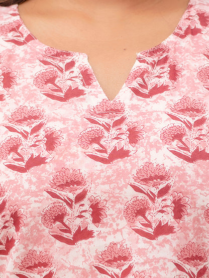 Floral Printed Pure Cotton Night Suits FRLW9043