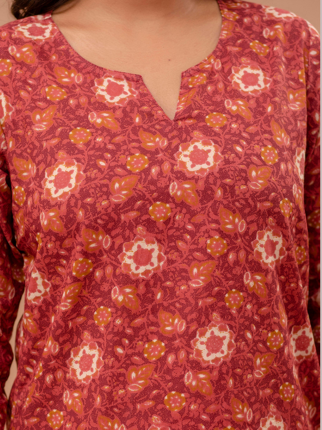 Floral Printed Pure Cotton Night Suits FRLW9047