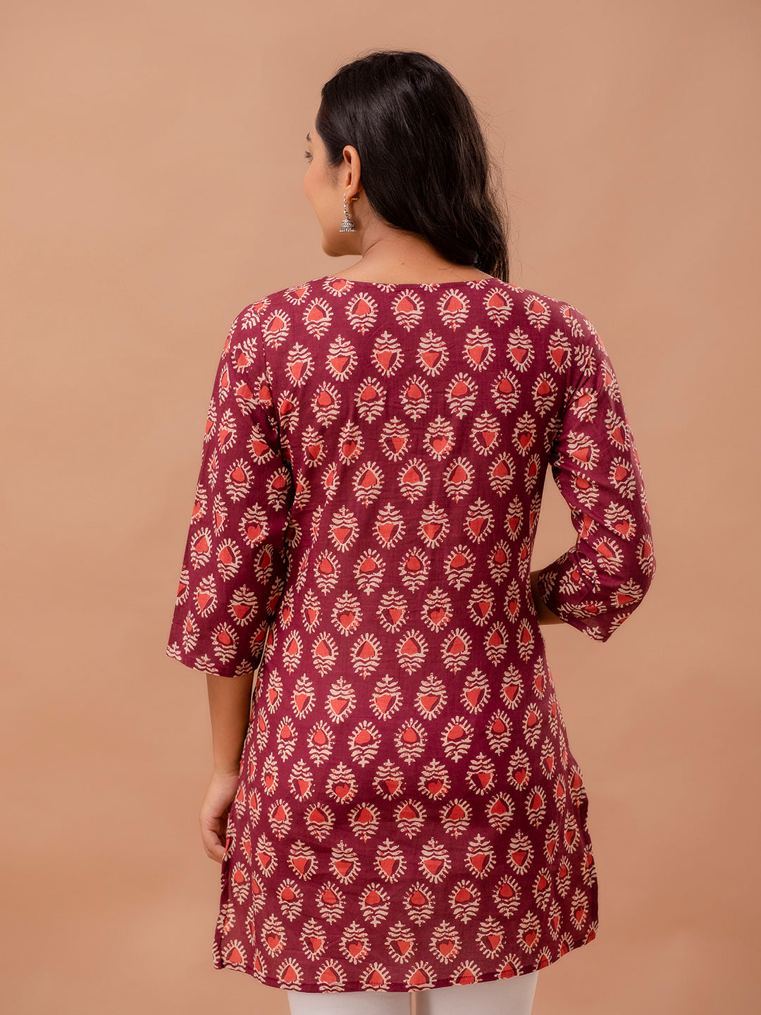 Ethnic Motifs Printed Pure Cotton Kurti FRKT6259