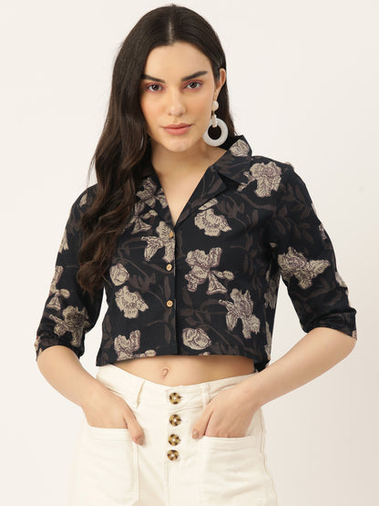Collar Crop Top FRKT6349