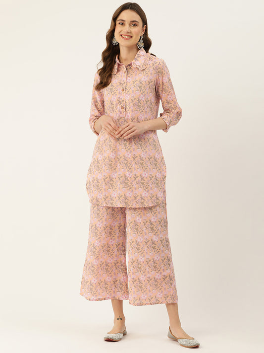 Floral Printed Pure Cotton Night Suits FRLW9053