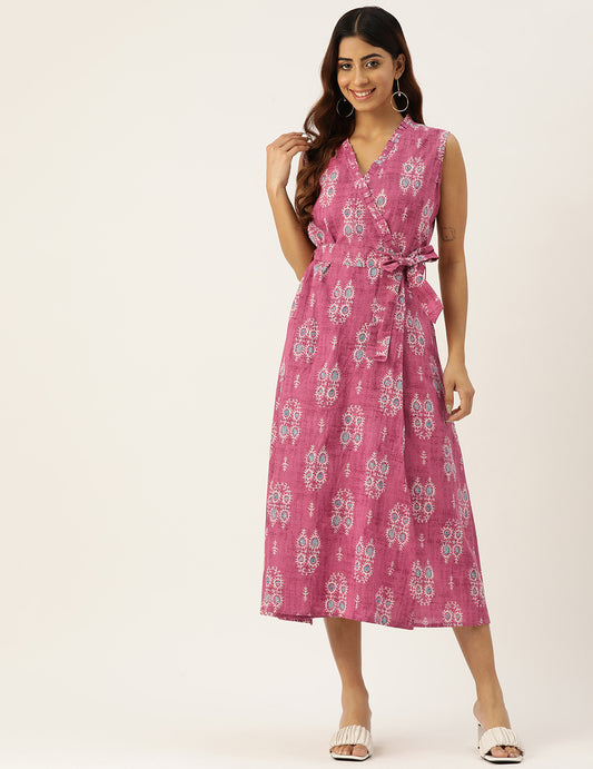 Wrap Around Angrakha Dress