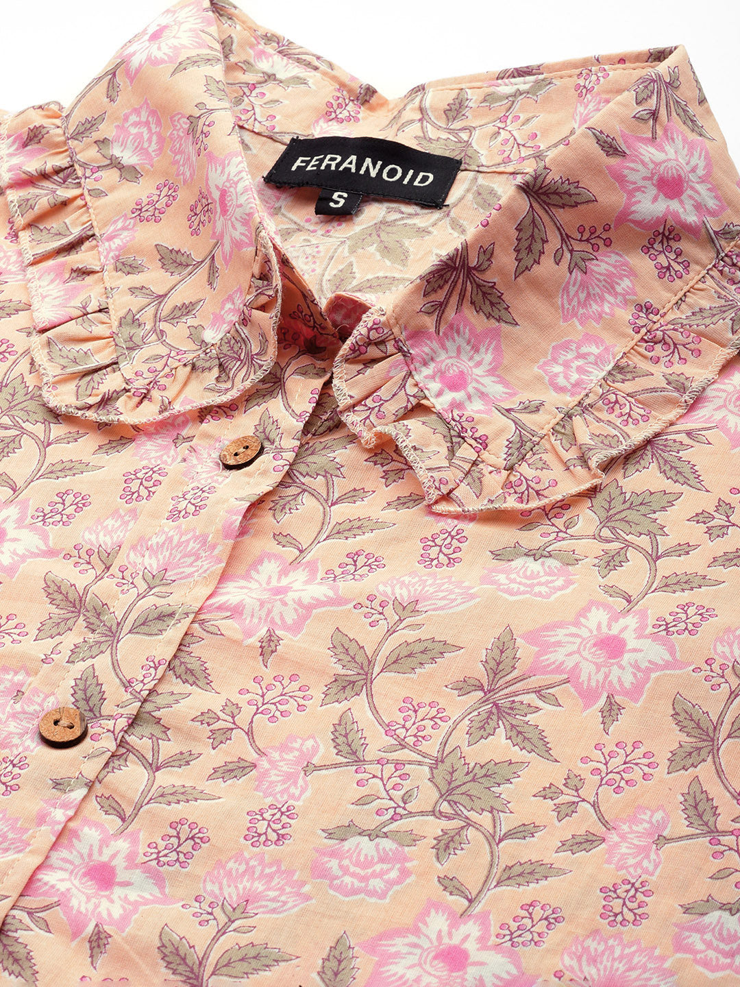 Floral Printed Pure Cotton Night Suits FRLW9053