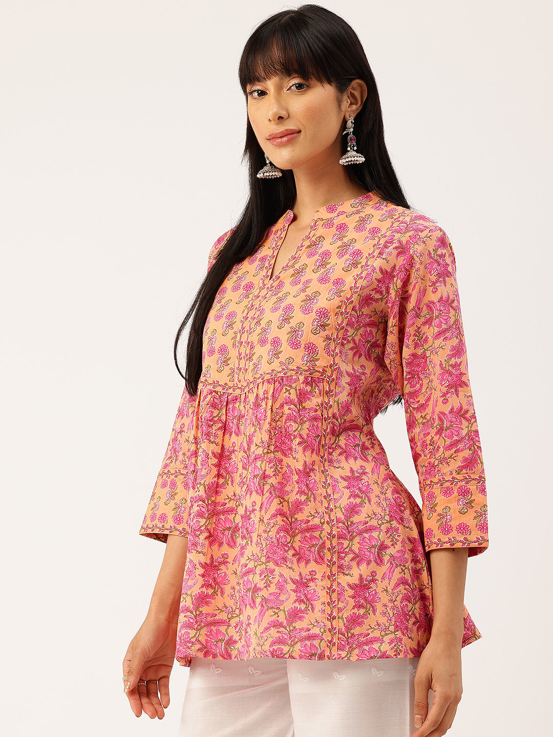 Mandarin Collar Top – Modern Elegance & All-Day Comfort, Sizes M-3XL