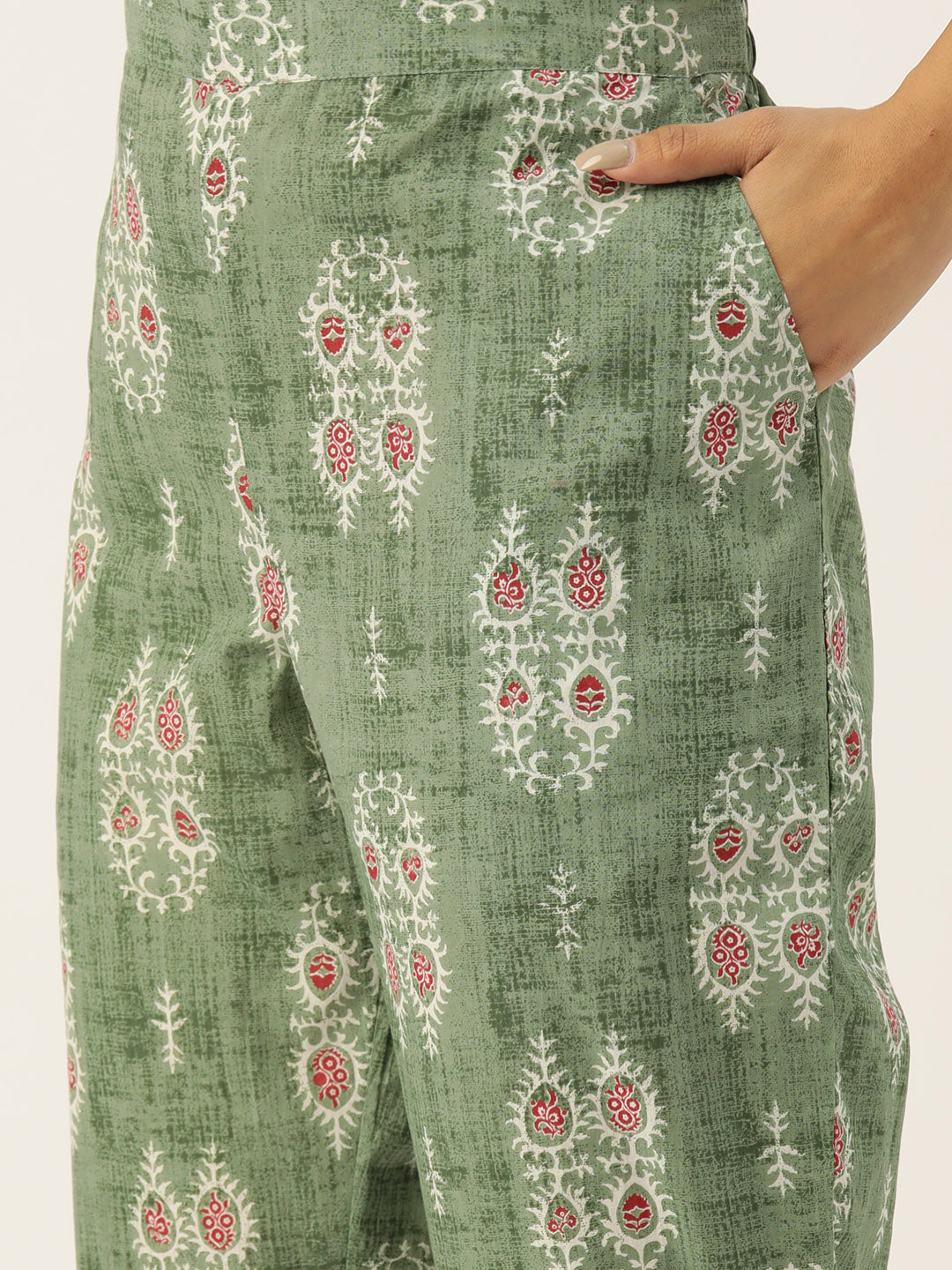 Floral Printed Pure Cotton Night Suits FRLW9055