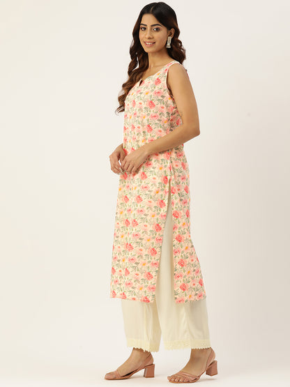 V-Neck Long Kurti FRKT6352