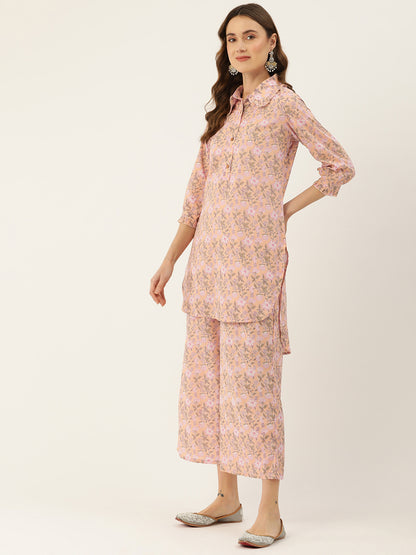 Floral Printed Pure Cotton Night Suits FRLW9053