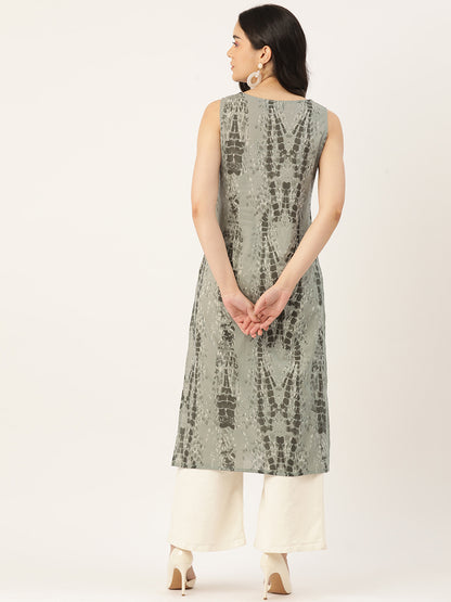 V-Neck Long Kurti FRKT6353