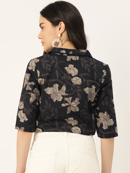 Collar Crop Top FRKT6349