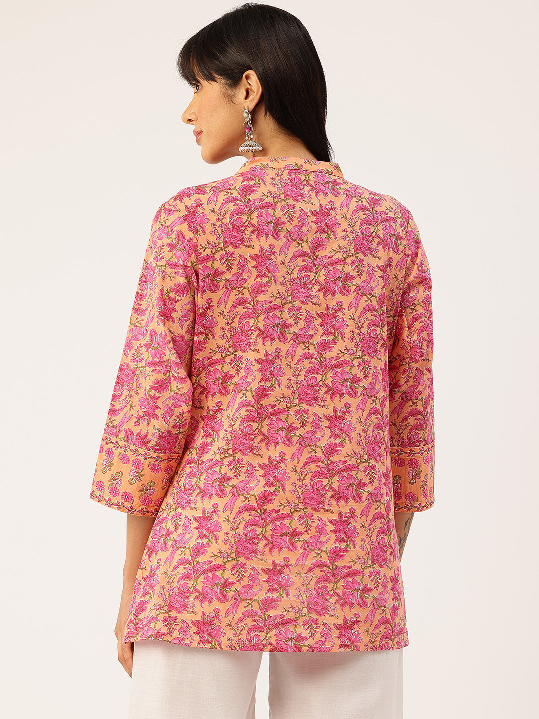 Mandarin Collar Top – Modern Elegance & All-Day Comfort, Sizes M-3XL