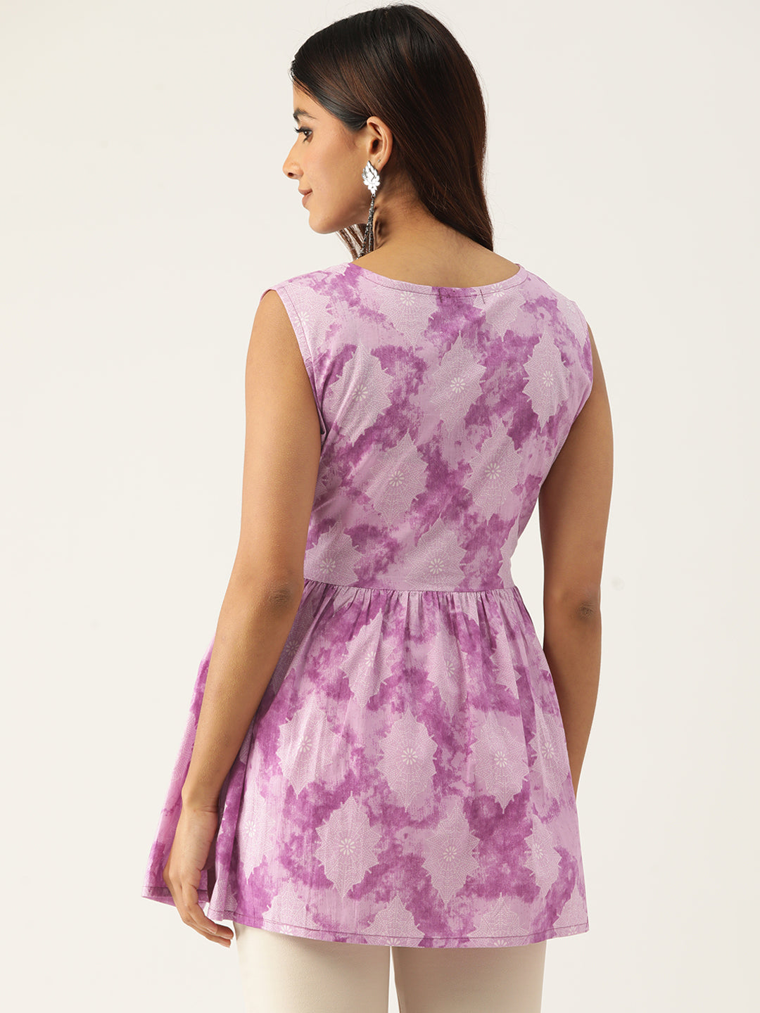 Sleeveless Flared Tops FRKT6343