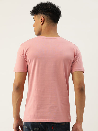 Plain Mauve Half Sleeves T-shirt