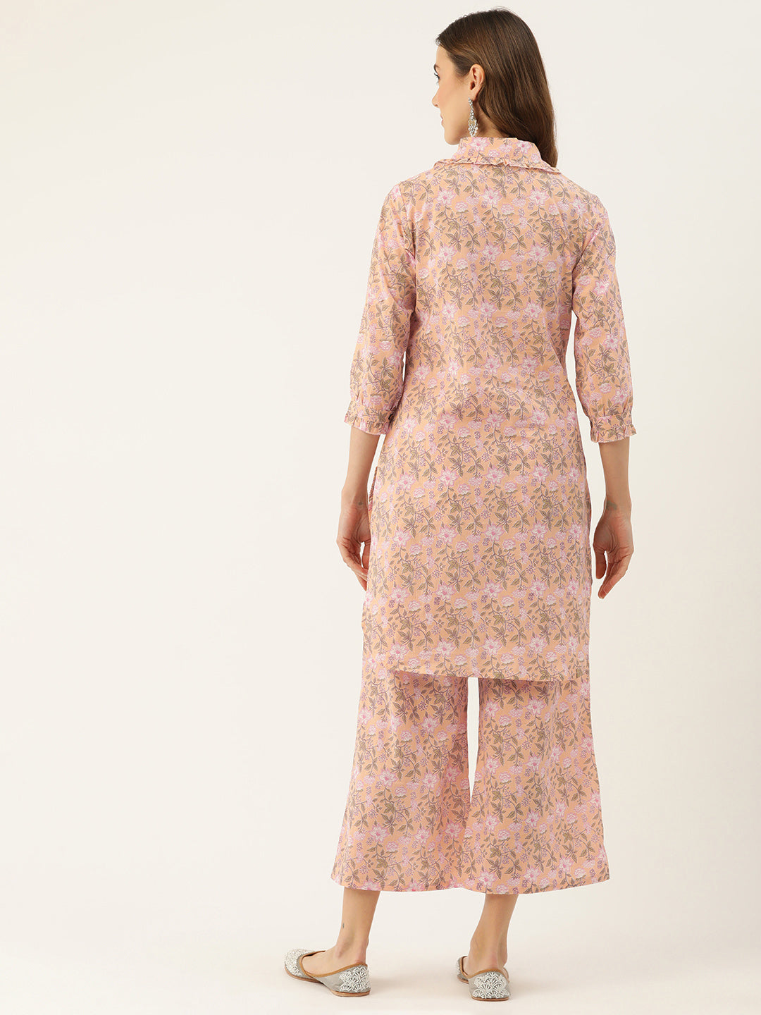 Floral Printed Pure Cotton Night Suits FRLW9053
