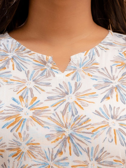 Floral Printed Pure Cotton Night Suits FRLW9025