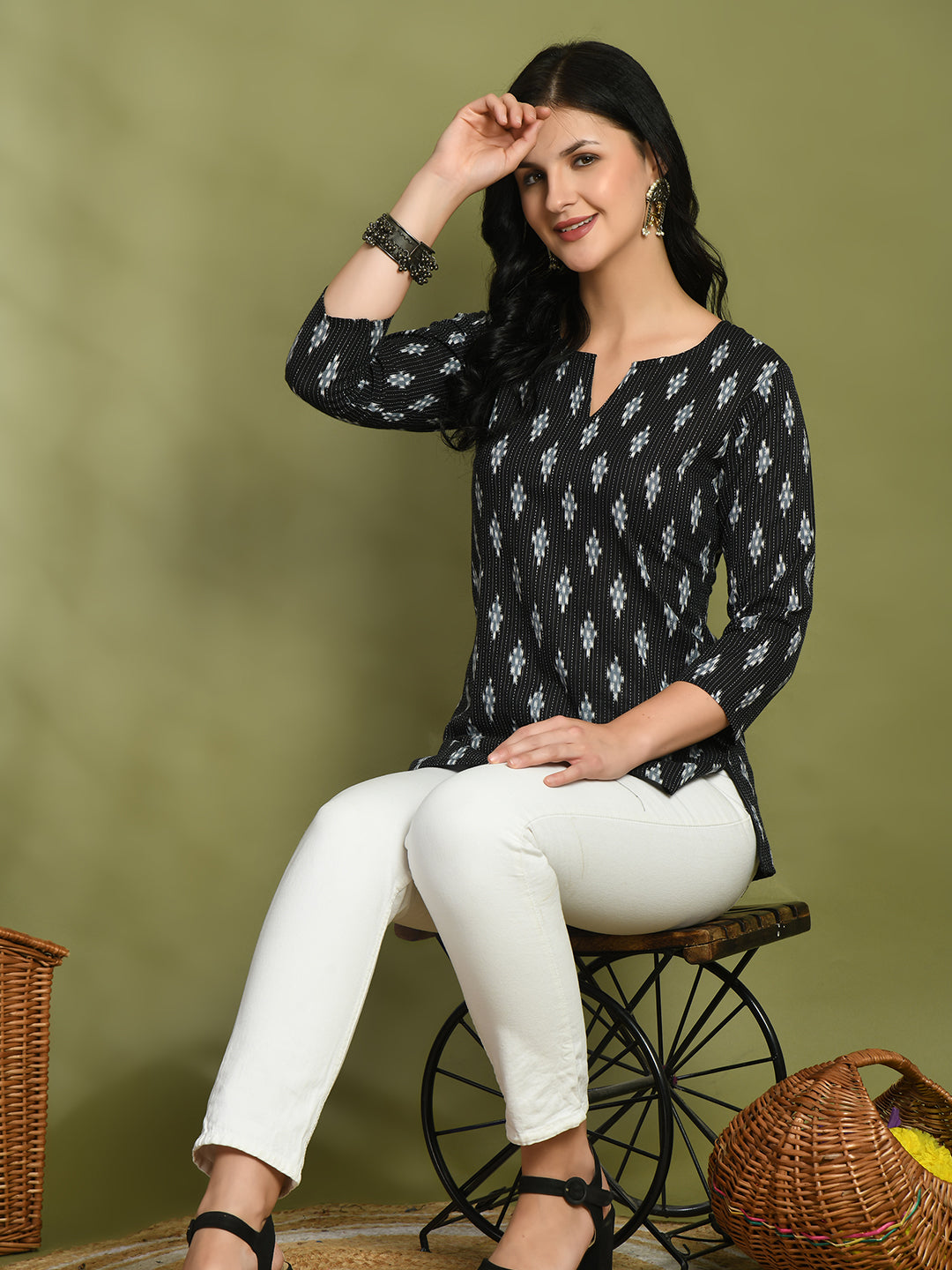 V-Neck Tops FRKT6435