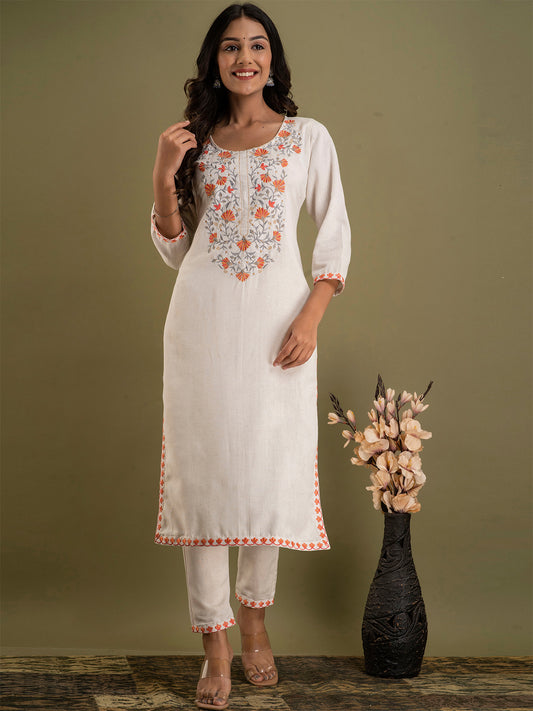 Women Kurta Pant Set FRKT6721