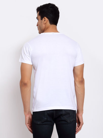 Plain White Half Sleeves T-shirt
